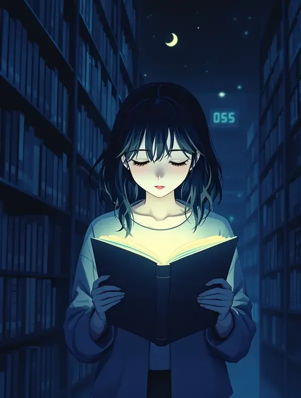 韩漫h《午夜图书馆》悬疑漫画封面