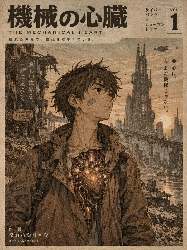 韩漫h《机械之心》科幻漫画封面